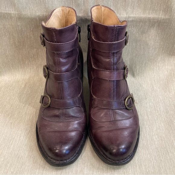 NEOSENS Sz 38  Rococo Steampunk Style Funky Heels Buckles Zipper Side Booties - Picture 2 of 12